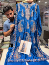 ETHNC KURTA SET SILK2PC E-623 COBALT (Delivery Time 10 to 15 Days)