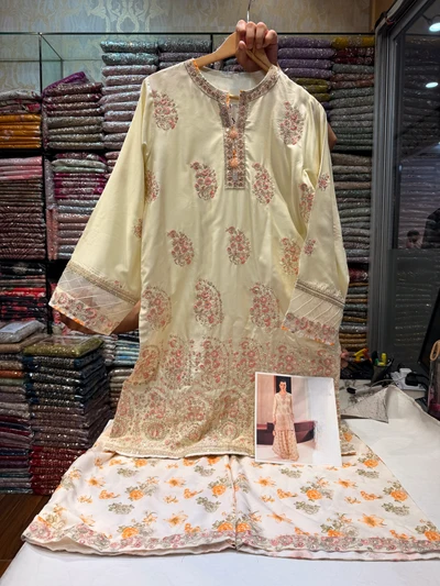 ETHNC KURTA SET VISCOSE E-1114 2PC