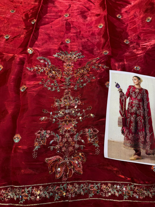 HUSSAIN REHAR JAMALI (3-PC) Maroon