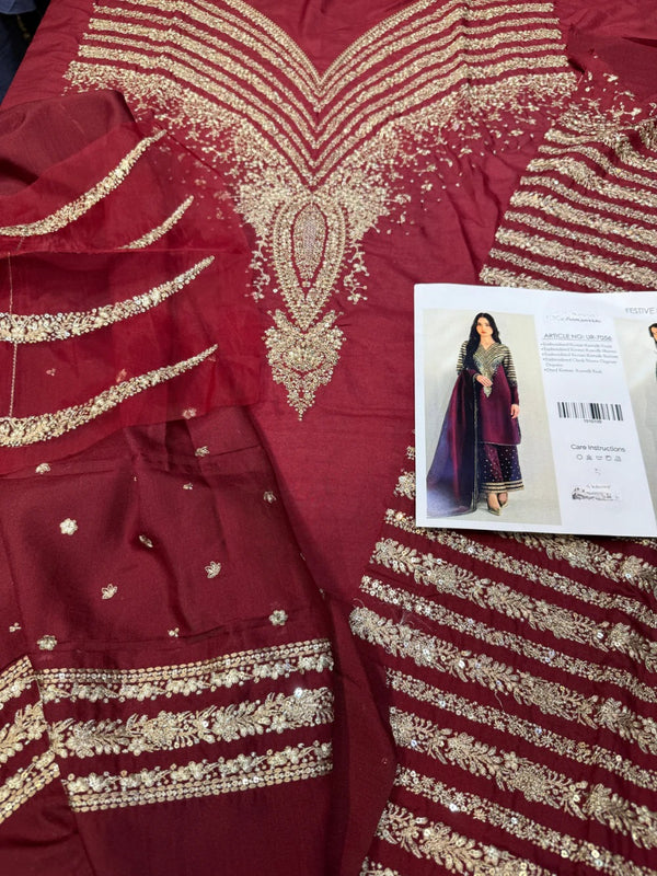 JAZMIN RAW SILK UR 7056 (Meeron)