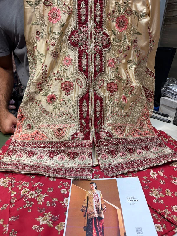 ETHNC SILK 2PC E-1213 STICHED