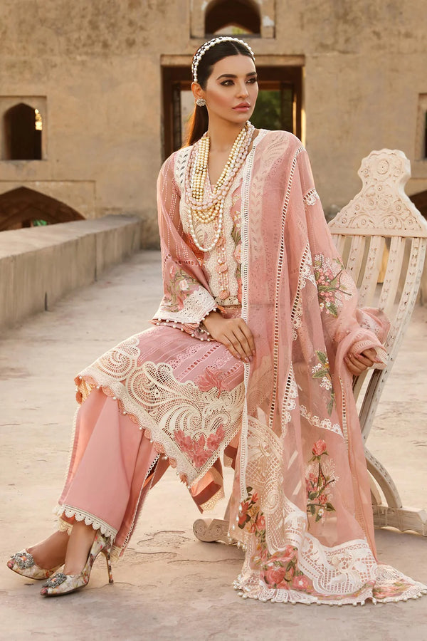 Crimson | Peach - Lawn Collection Replica