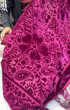 Qalamkar FP05D Dhanak Palachi Shawl (Magenta)