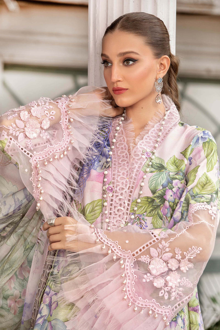 Maria B Pink Printed Lawn Collection Replica