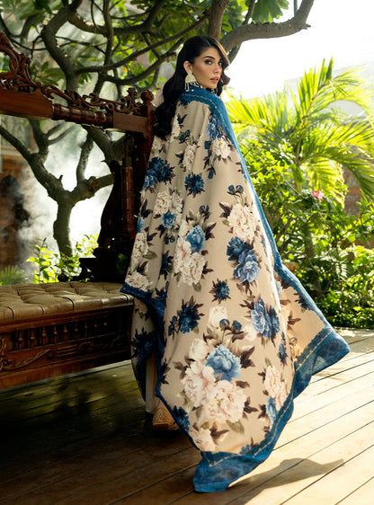 Zainab Chottani | Dark Blue - Lawn Collection Replica