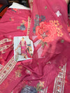 ANEELAS SILK PRINT FUSCHIA PINK