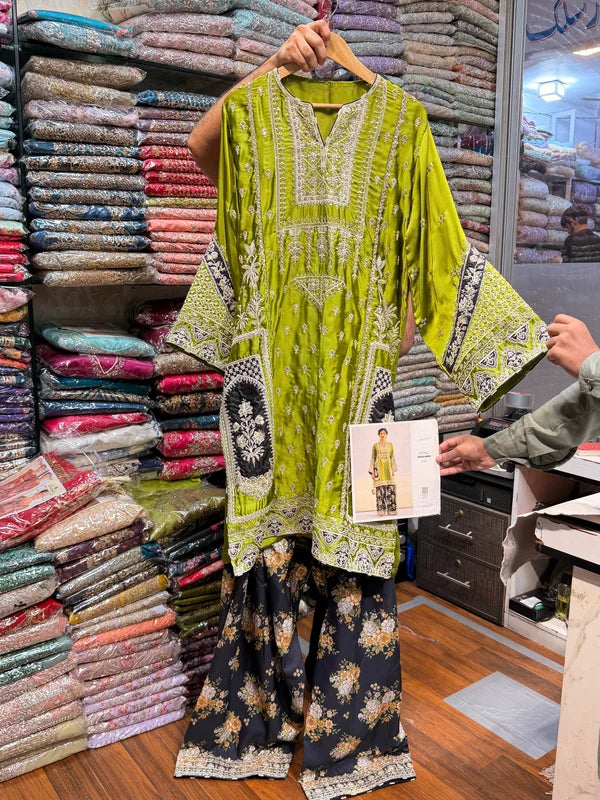 ETHNC SILK 2PC E-1103 STICHED