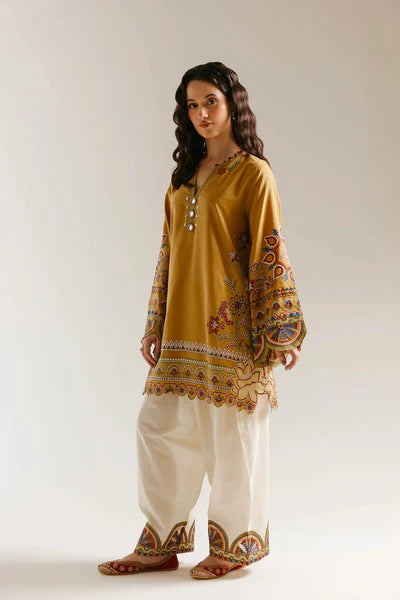 ETHNC KURTA SET VICTORIA 3PC (Delivery Time 10 Days)