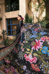 Ittehad | Black - Lawn Cotton Collection Replica