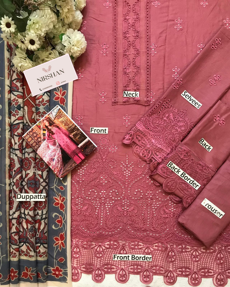 Adan's Libas | Tea Pink -  Lawn Collection Replica