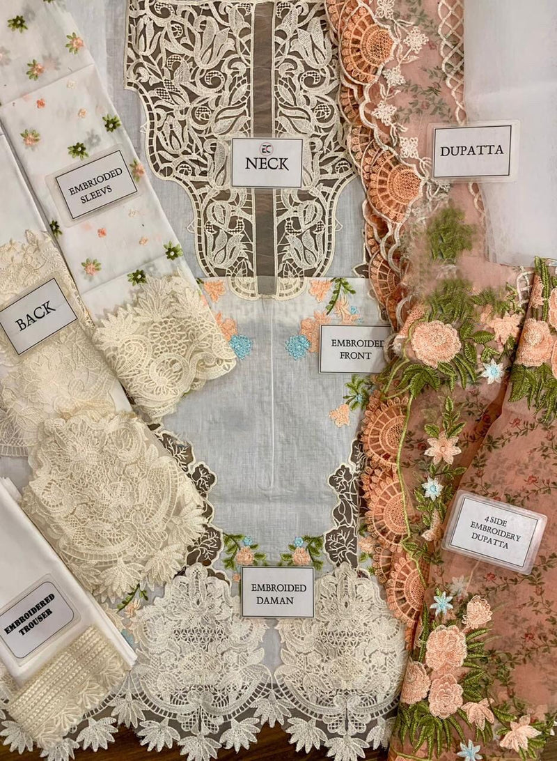Crimson X Saira Shakira Laser Cut Luxury Lawn Collection Replica