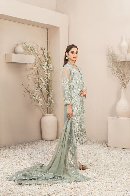 Maria B Gray Organza Formal Collection Replica