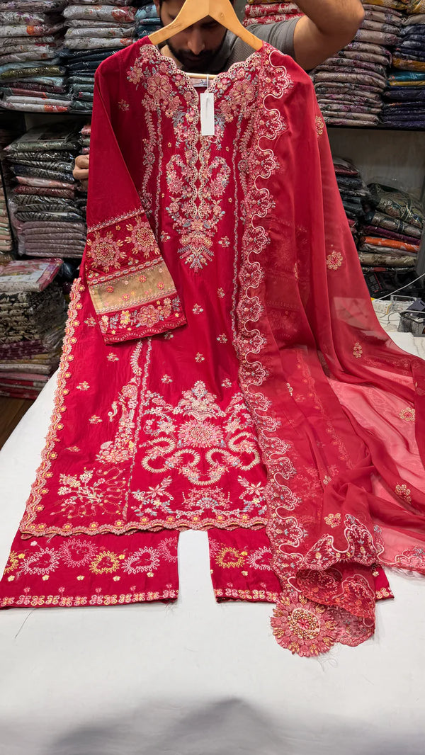 HUSSAIN REHAR RIVIERA RTW (Meroon)