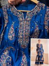 ETHNC KURTA SET SILK2PC E-623 COBALT (Delivery Time 10 to 15 Days)
