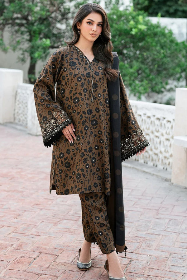 Baroque | Brown - Lawn Collection Replica