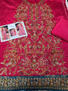 HARIS SHAKEEL RAW SILK SHAYNA – SHOCKING PINK