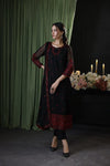 Baroque Black Chiffon Collection Replica