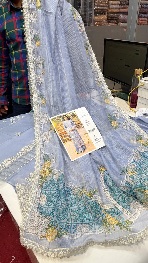 Elaf Lawn Zarafshan (Gray)