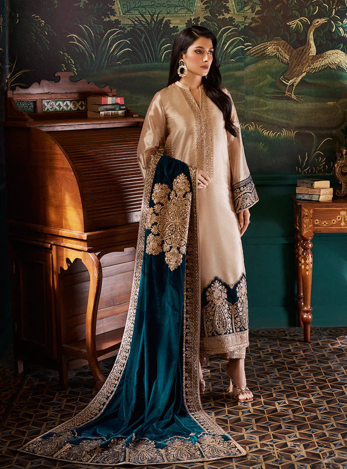 Zainab Chottani Skin Brocade Formal Collection Replica