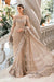 Maria B Brown Net Exclusive Saree Replica