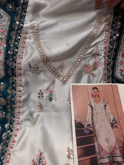 ETHNC SILK E-1024 KAFTAN 2PC