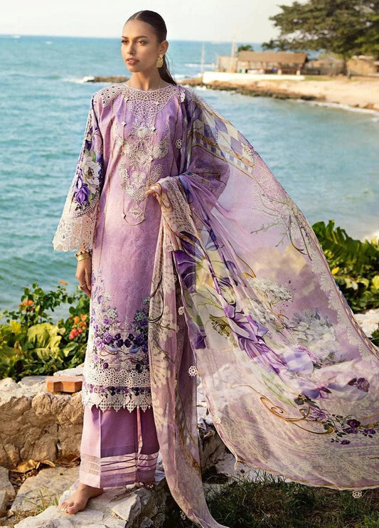 Elaf Purple Printed Lawn Collection Replica