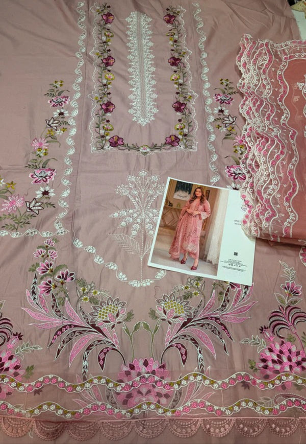 ANEELAS LAWN LUXE 10 (BLUSH PINK)