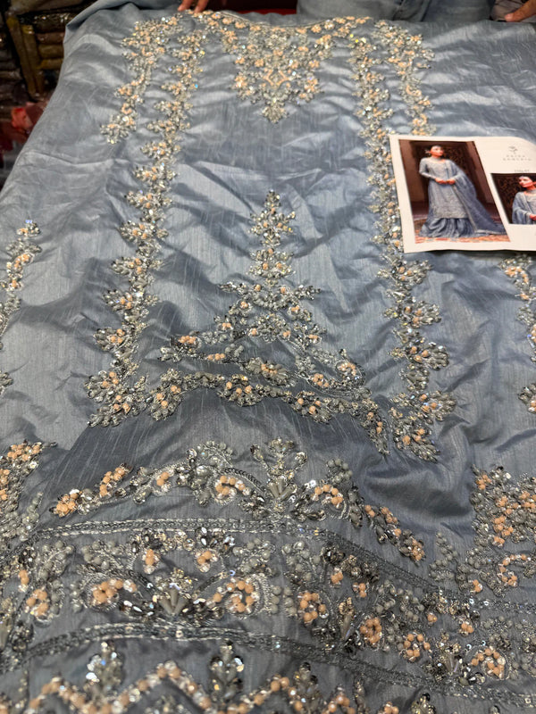 FAIZA SAQLAIN RAW SILK DILA