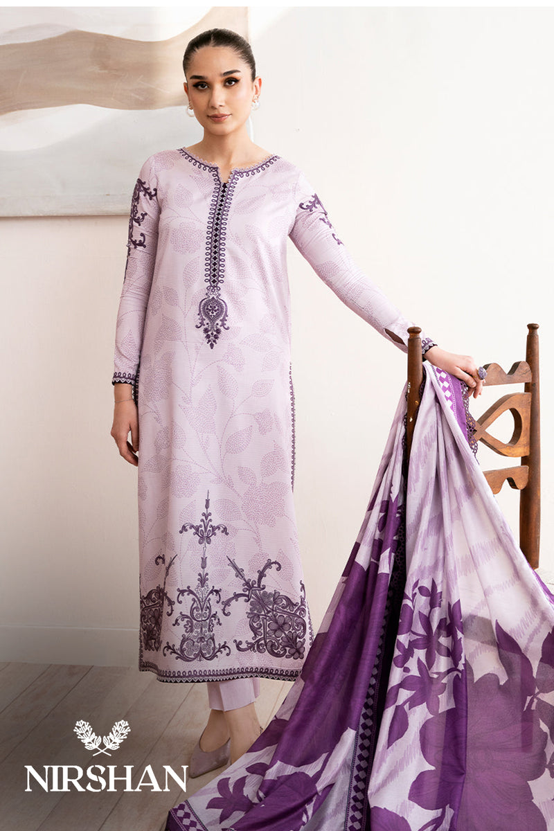 Bin Ilyas | Light Purple - Lawn Collection Replica