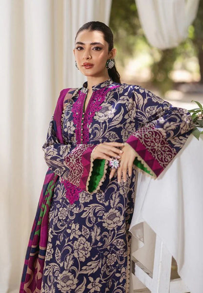 Zainab Chottani Purple Printed Lawn Collection Replica