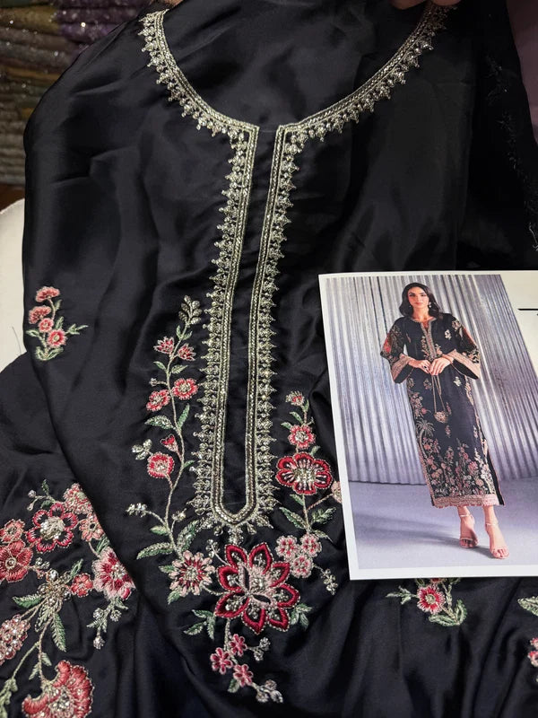 ETHNC SILK E-1135 KAFTAN 2PC