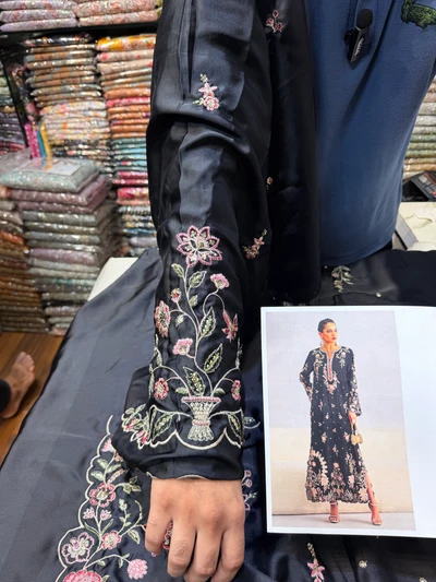 ETHNC SILK E-104 KAFTAN 2PC
