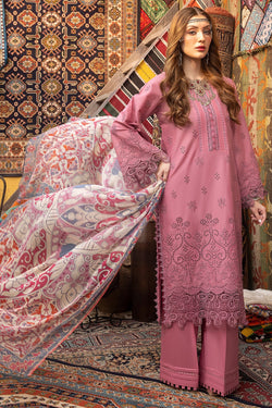 Adan's Libas | Tea Pink -  Lawn Collection Replica