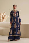 ETHNC KURTA SET 2PC E-623 COBALT