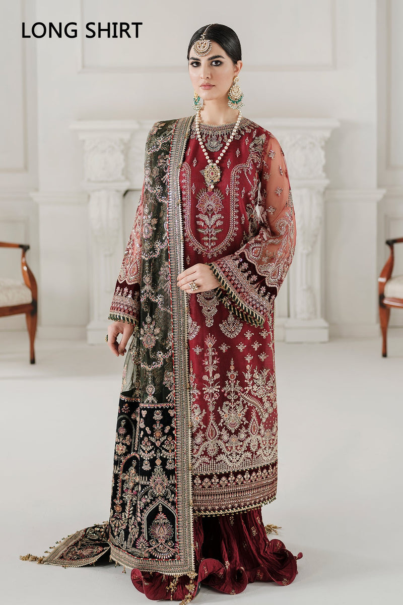 Baroque Maroon Net Formal Collection Replica