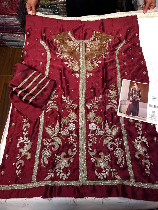 ETHNC SILK E-1077 2PC UNSTICHED