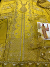 QALAMKAR ZOE VISCOSE – MUSTARD