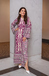 Ayeza Kaftan 2PC (Meroon)