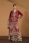 ETHNC SILK KAFTAN 2PC E-1212 STICHED
