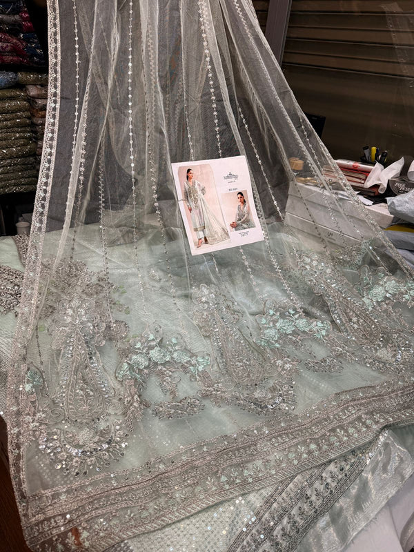 Maria.B Silk BDS 5003 Mint Green 3Pc