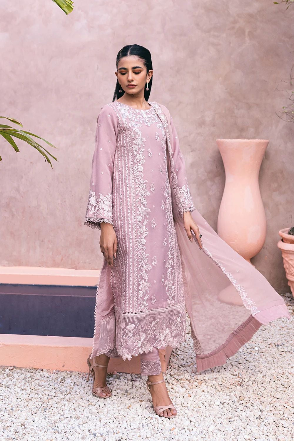 Azure Pink Chiffon Formal Collection Replica