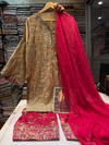 ETHNC KURTA SET SILK 3PC E-1131 (Delivery Time 10 to 15 Days)