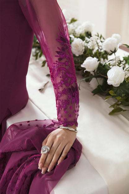 Baroque Purple Chiffon Collection Replica