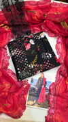 Crimson Lawn Printed D4 (Black)