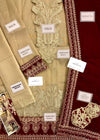 Zainab Chottani Gold Organza Formal Collection Replica