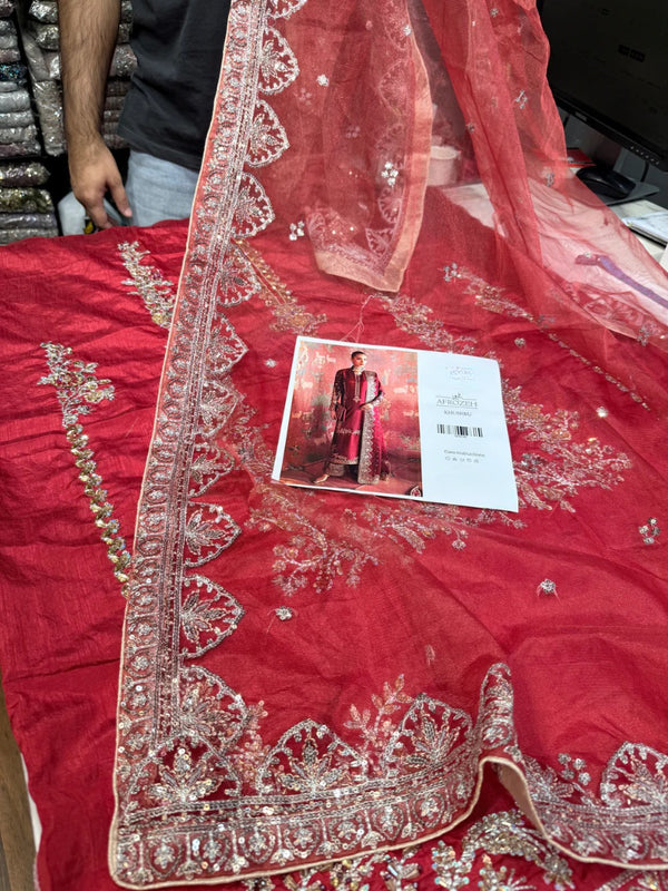 AFROZEH RAW SILK – KHUSHBU EDITION