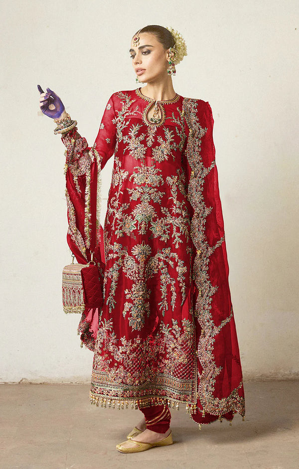 HUSSAIN REHAR JAMALI (3-PC) Maroon