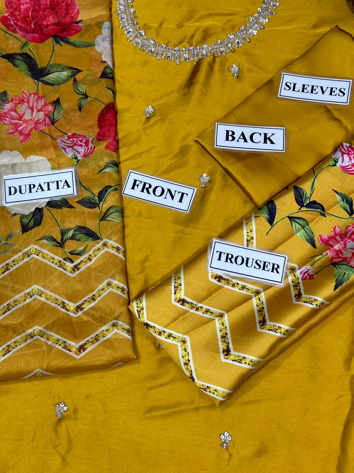 Lulusar Yellow Printed Silk Collection Replica