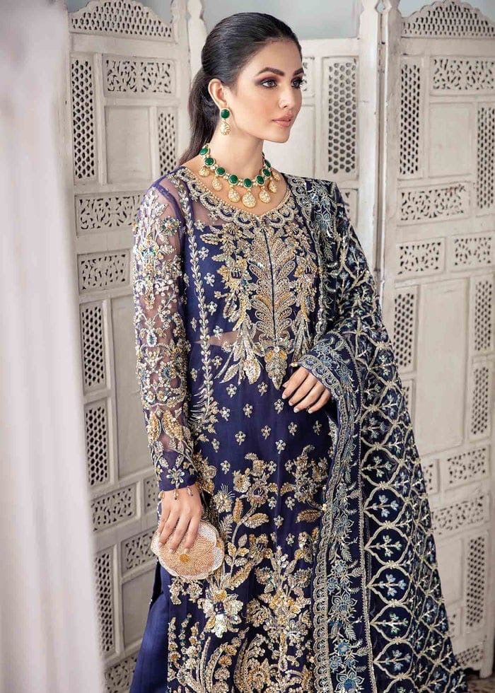 Gulaal Blue Net Formal Collection Replica