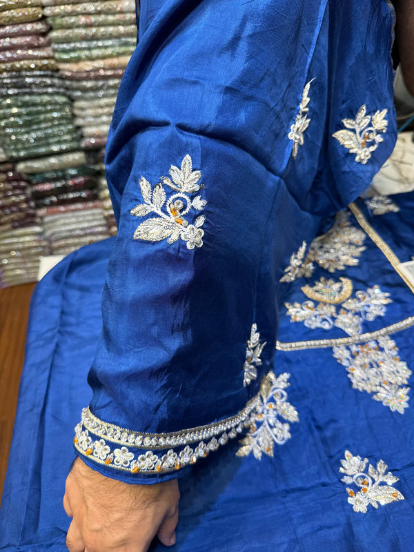 SEHRISH NADEEM MIRAL – TASSEL SILK ROYAL BLUE